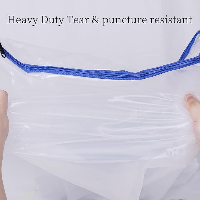King Mattress Bag for Moving and Storage Cover -5 Mil Zipper Plastic Waterproof Mattress Storage Bag 82x78x14 inches,1 Pack