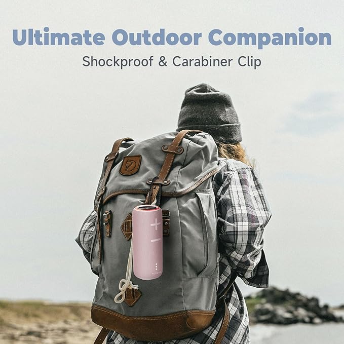 Bluetooth Speaker,30W Portable Wireless Speaker with TWS,IPX7 Waterproof, 8H Playtime, LED Lights,for Pool/Beach/Shower, Blue Gifts, Electronic Gifts