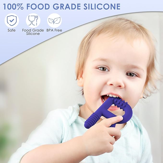 ERKOON Sensory Chew Toys for Autistic Children, 4 Pack Silicone Chewy Tube Oral Motor Tools for Sensory Kids with Autism, Biting, ADHD, SPD, Chewies with Special Needs, Teething Sticks Toys