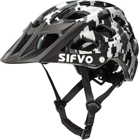 Kids Bike Helmet, SIFVO Kids Helmet 8+ Boys and Girls Bike Helmet with Cool Visor, Bike Helmets for Kids, Youth Bike Helmet Kids Mountain Bike Helmet Lightweight and Sturdy【55-58cm】