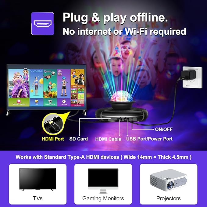 FWFX Wireless Dance Mat for TV, 2-Player Musical Electronic Dancing Pad for Kids & Adults, for Family Party Games, Exercise, Yoga & Fitness - Birthday for Boys & Girls(Green)