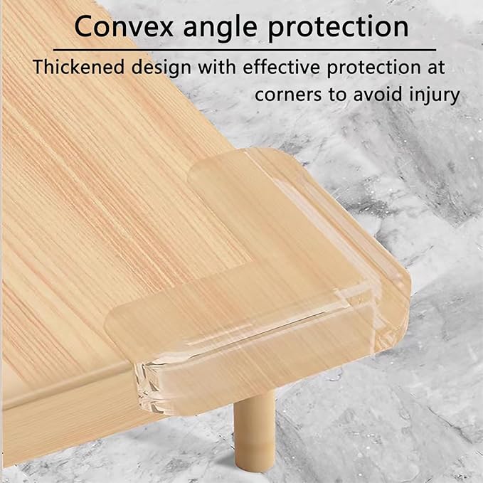 Edge Protector Strip, Corner Protector Baby,Corner Protectors for Furniture with3M Adhesiveft，Crib Rail Covers for Teething Safe for Table, Fireplace (0.6x0.6 in Width 13.1 ft Length)