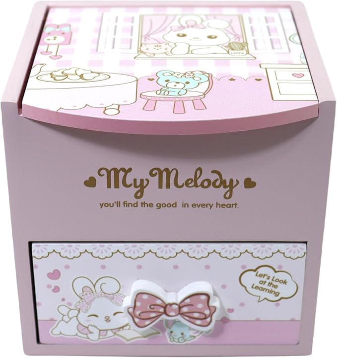 Girl Jewelry Box Pink Cute bunny Tabletop Children Storage Box Little girl birthday christmas Gift kids jewelry box Organizer
