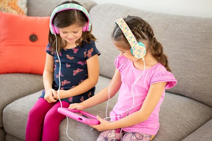 Snug Play+ Kids Headphones – Volume Limited 93dB for Safe Listening – Foldable, Durable Headphones for Toddlers, Boys & Girls – Tangle-Free Cord – Ideal for Travel, School, Tablets - Monster Trucks