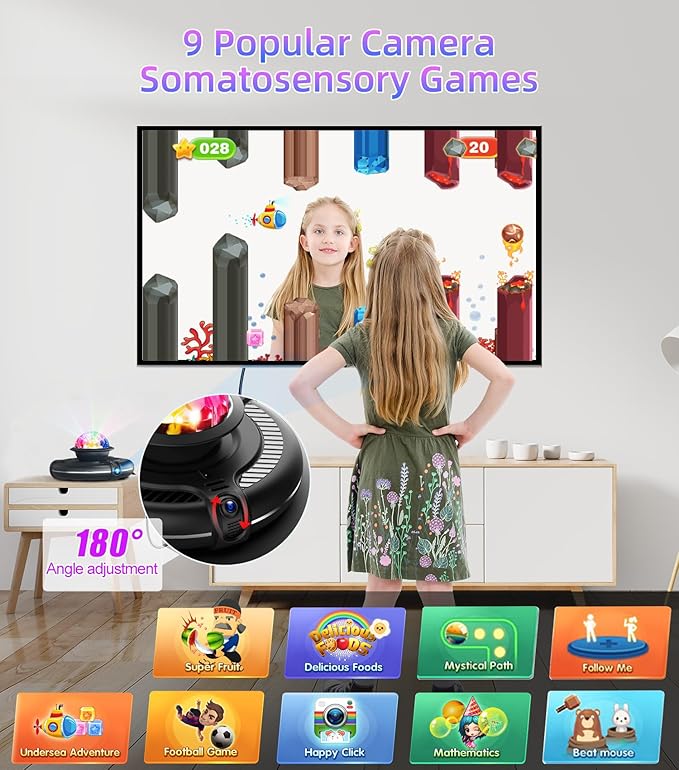 FWFX Dance Mat for Kids and Adults, 2-Player Musical Electronic Dancing Game for TV, Active Indoor Game for Family Parties & Basement Fun - Birthday for Boys, Girls (Gray)