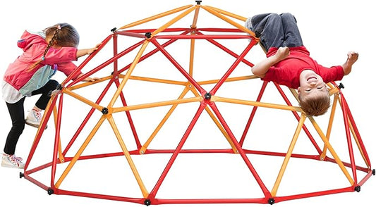 JAXPETY Climbing Dome, 7FT Outdoor Jungle Gym for Kids Ages 4-8, Toddler Monkey Bars for Backyard, Doorway Playground Climbing Structures for Toddler Climbing, Montessori Climbing Set for Dome Climber