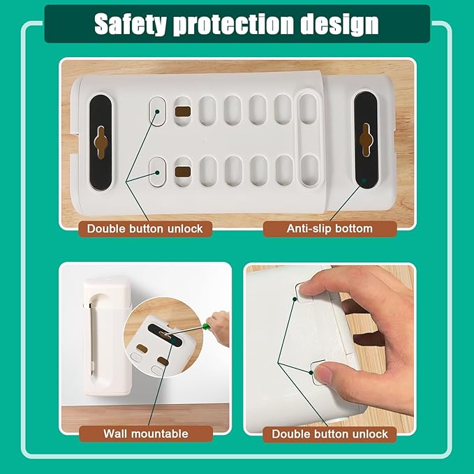 Improved Power Strip Cover Box(1 Pack) 丨Outlet Covers Baby Proofing丨Baby Safety Products丨Adjustable Length Childproof Outlet Cover丨Preventing Toddlers from Touching Sockets丨Fits Most Sockets., White