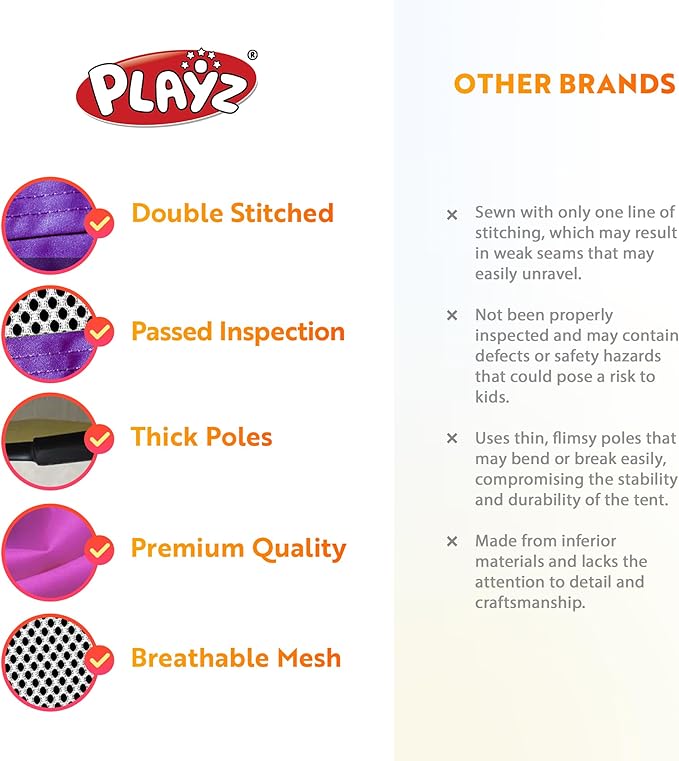 Playz 5-Piece Kids Play Tents Crawl Tunnels and Ball Pit Popup Bounce Playhouse Tent with Basketball Hoop for Indoor and Outdoor Use with Red Carrying Case