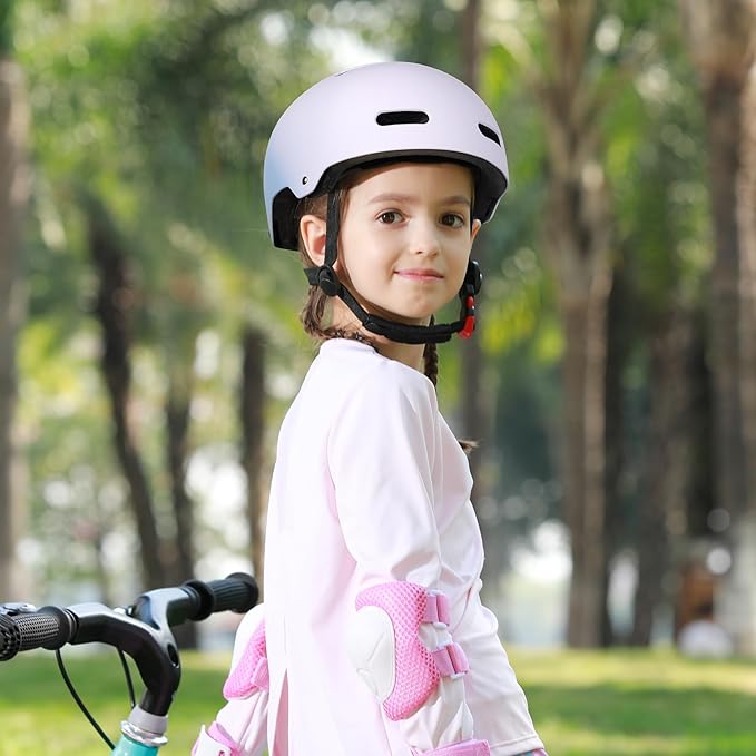 Skateboard Bike Helmet for Adults Women Men Youth Kids (2-3-5-8-14+ Years Boys Girls) - Lightweight Multi-Sport Adjustable Helmets for Bicycle Skateboard Scooter Skate Cycling