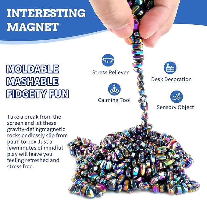 550pcs Putty, Fidget Toys, Fidget Toys Adults ，Sensory Toys，Adults Gifts,Desk Fidgets Toys for Office Stress/Anxiety Relief (550 PCS(Colour))