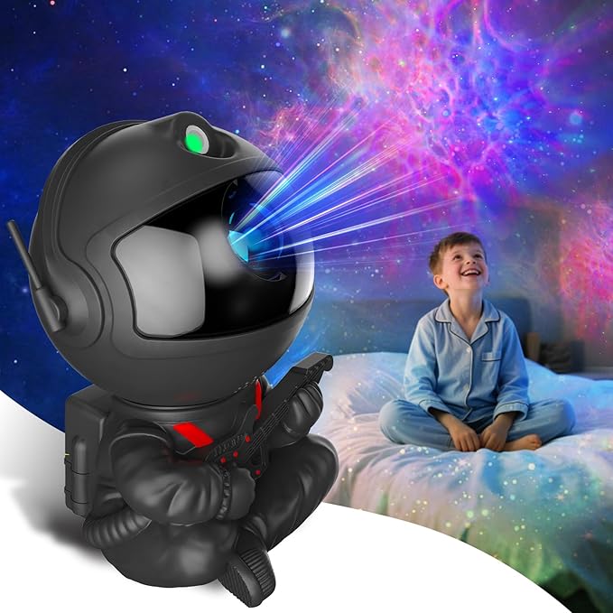 Galaxy Projector, Astronaut Star Projector, Kids Night Light for Bedroom, Adult Playroom,Ceiling, Room Decoration
