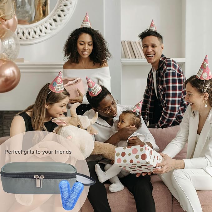 Insulated Breastmilk Cooler Bag with 2 Ice Packs - Breastmilk Cooler Organizer Bag for Daycare, Breastfeeding Mom Travel Outdoor