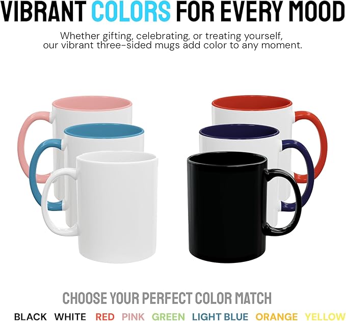Personalized Coffee Mug – Custom Photo, Text, or Logo Ceramic Mug Tea Cup | Taza Personalizada with Picture or Message | Customized Gift Idea for Men & Women, Mom, Dad, Friends - White/Green | 15oz