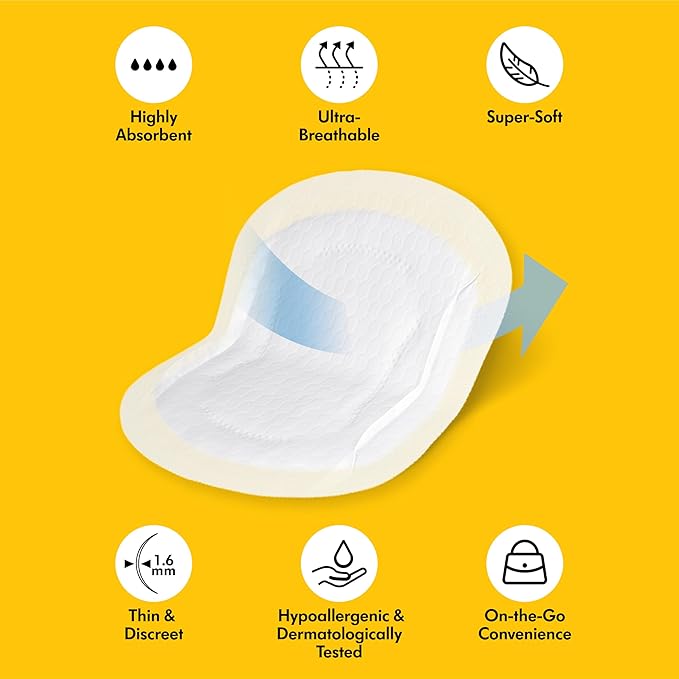 Medela Ultra-Breathable Nursing Pads, Highly Absorbent, Super Soft, Discreet Design for Comfortable Wear, Pack of 120