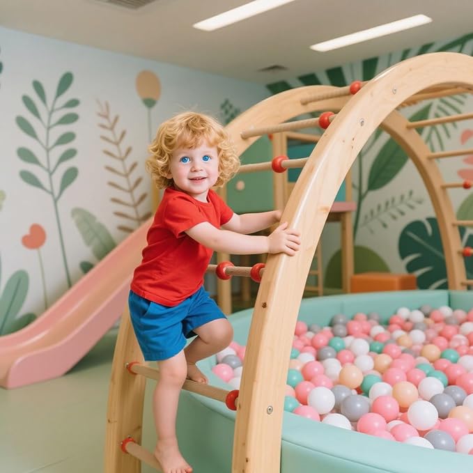 GOGOSO Balls for Ball Pit - Plastic Ball for Toddlers 1-3, Baby Kids Ball Pool Decoration 50 100 200 300 500 1000 (6 Colors, 200 Balls)