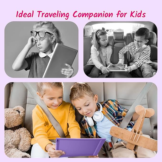 TECJOE 2 Pack 10 Inch LCD Writing Tablet, Colorful Doodle Board Electronic Drawing Pads, Kids Travel Games Learning Toys Christmas Birthday Gifts for 3 4 5 6 7 Year Old Boys Girls Toddlers