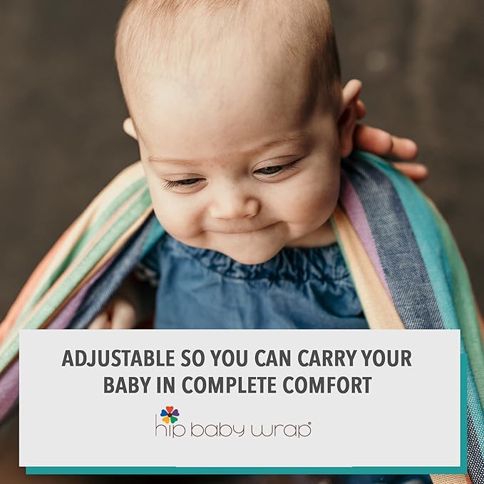 Hip Baby Wrap Ring Sling Baby Carrier for Infants and Toddlers - Beautiful, 100% Soft Cotton Baby Wraps Carrier for Babies 8-35 lbs - Perfect Baby Shower Gifts Moms and Dads - Nursing Cover (River)