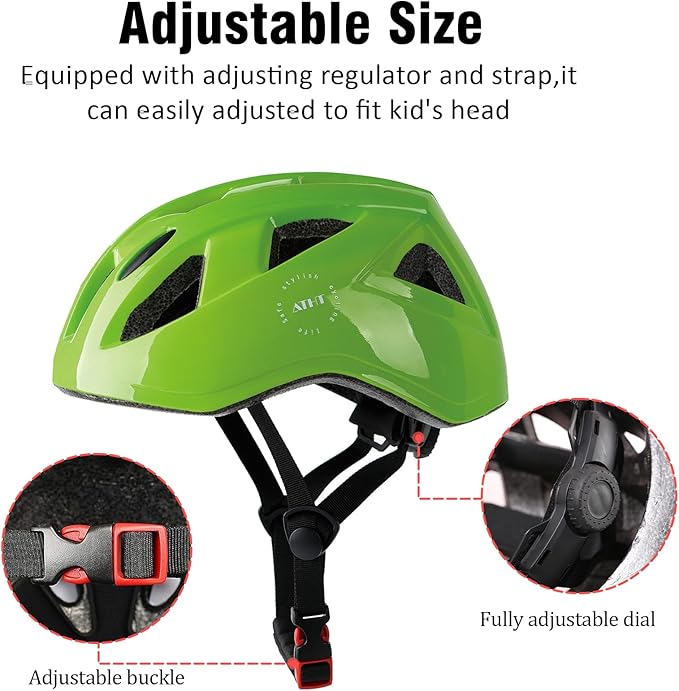 Kids Bike Helmet,2 Sizes Adjustable for Youth Child Boys & Girls Ages 3-5-8-14,Ventilation and Multi-Sport for Bicycle Scooter Skate