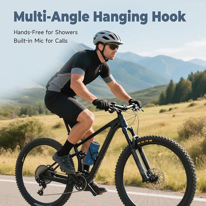 IPX7 Waterproof Bluetooth Speaker - 30W HD Sound, 8H Playtime, TWS Pairing, BT5.3, Portable for Pool/Beach/Shower, Blue Gift