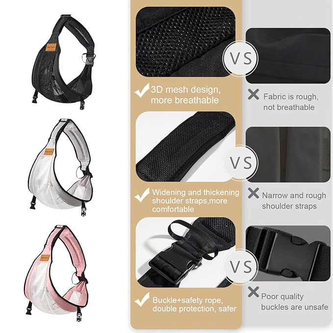 Baby Sling Carrier Toddler Carrier One Shoulder Adjustable Shoulder Strap Labor-Saving Baby Sling 10-45lbs(Grey,Mesh)