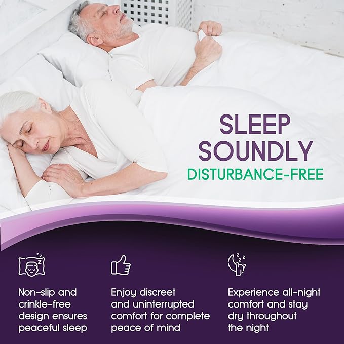 Incontinence Bed Pads - 2 Pack 34"x 52" Reusable Waterproof Mattress Protectors - Highly Absorbent, Machine Washable - for Children, Pets and Seniors - Blue - Royal Care