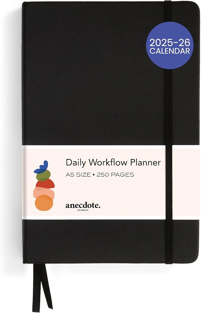 Anecdote 2026 Planner: A Monthly, Weekly & Daily Planner 2026 for Planning Your Success - A5 Size Hardcover Start Anytime and Achieve your Goals - Black