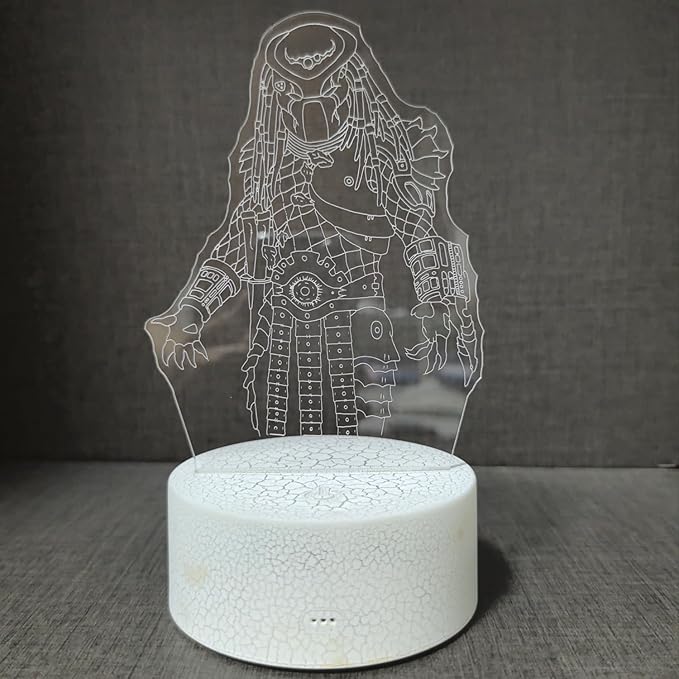 3D Alien Night Light, Horror Monster Illusion Table Lamp with 16 Colors Remote Control Touch Lamp LED USB Night Light Desk Lamps Room Decorations Home D¨¦cor