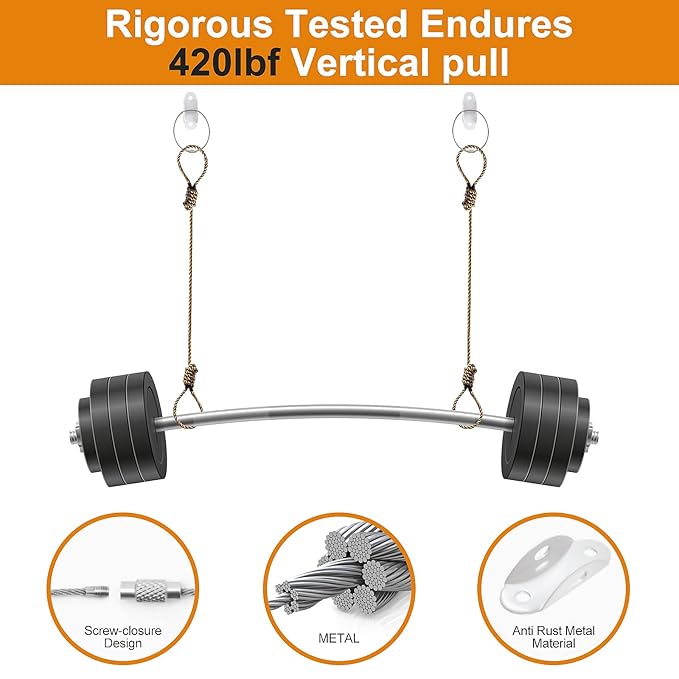 Furniture Anchors (12 Pack) for Baby Proofing, Anti Tip Furniture Anchor Securing 420lbs Tension Earthquake Resistant Metal Furniture Wall Anchor Prevent Baby Pet from Falling Furniture