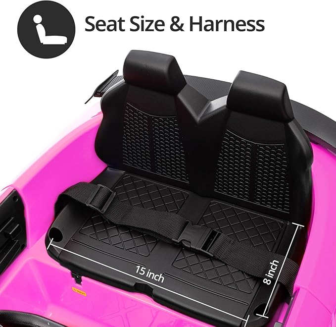Kids Electric Car, Licensed Audi 6V Kids Ride on Toy Car for Toddlers - Pink