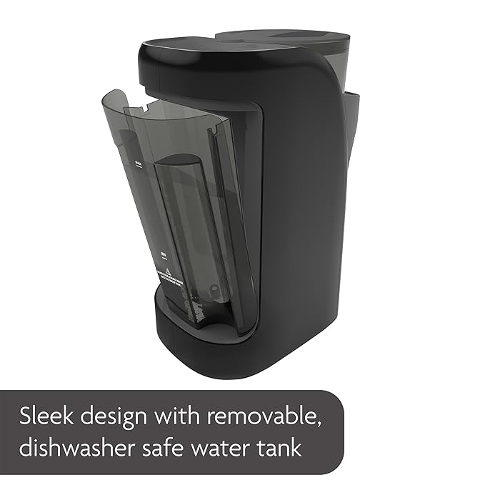 Baby Brezza New and Improved Formula Pro Advanced Formula Dispenser Machine - Automatically Mix a Warm Formula Bottle Instantly - Easily Make Bottle with Automatic Powder Blending, Charcoal