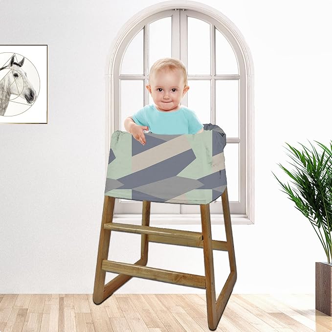 Carseat Cover for Boy and Girls - Multi-use Nursing Canopy for Breastfeeding, Stroller and High Chair Cover (Baby Green)