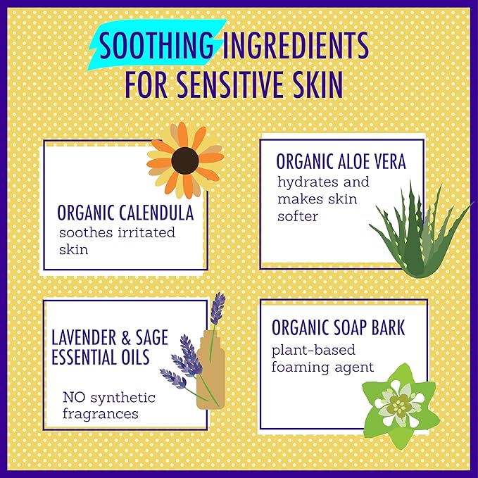 California Kids Shampoo + Body Wash | Chillax Lavender Body Wash | Gentle Skin Care for Kids + Teens | 100% Plant-Based | Hypoallergenic | 8.5 oz