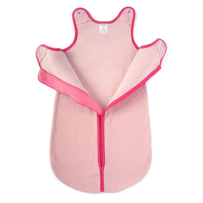 baby deedee Sleep Nest Fleece Sleeping Bag, Sweet Pink, 6-18 Month