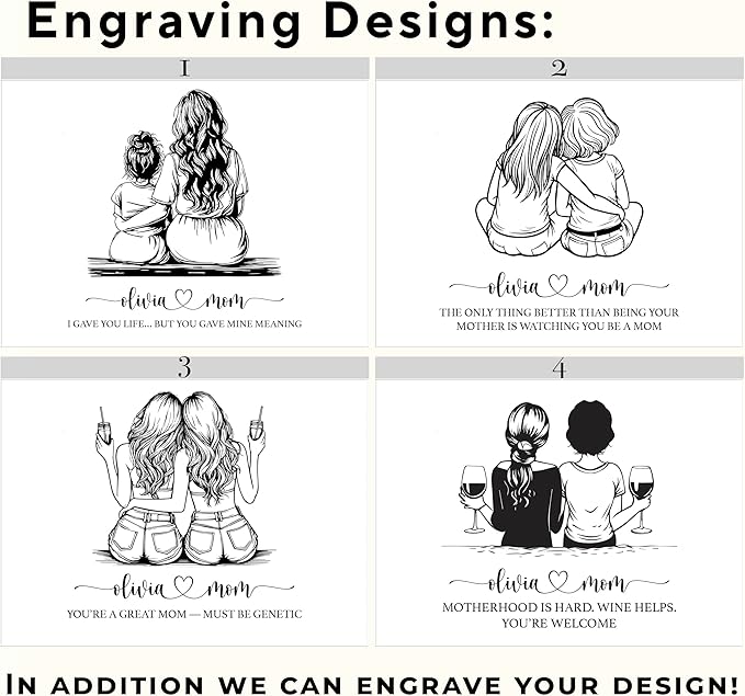 1st Mothers Day Gifts for Daughter - The Only Thing Better Than Being Your Mother Is Watching You Be A Mom, Personalized Keepsake Boxes for Memories Large, Acacia Wood, Happy Mothers Day, 11x8x4.75 in