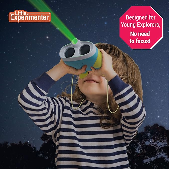 Night Vision Binoculars for Kids & Toddlers, Birthday Gift Ideas, Outdoor Exploration Toys, Binocular + Flash Light & Face Comfort Rubber, Educational STEM Gifts for Boys & Girls Ages 3 4 5 6 Year Old
