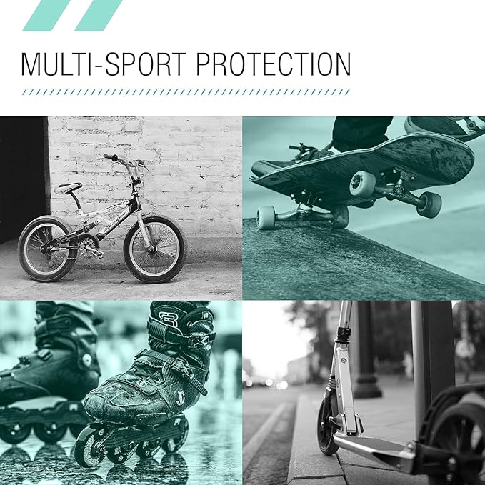 80Six Kids Multi-Sport Pad Set with Wristguards, Elbow Pads, and Knee Pads, Designed by Industry Leading Brand Triple 8