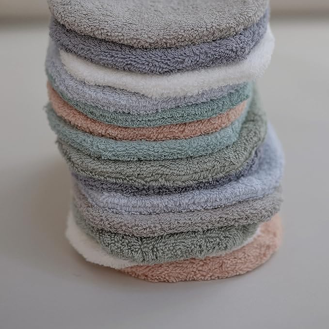 mushie Baby Bath Mitt | Organic Cotton | Pack of 2 (Pearl)