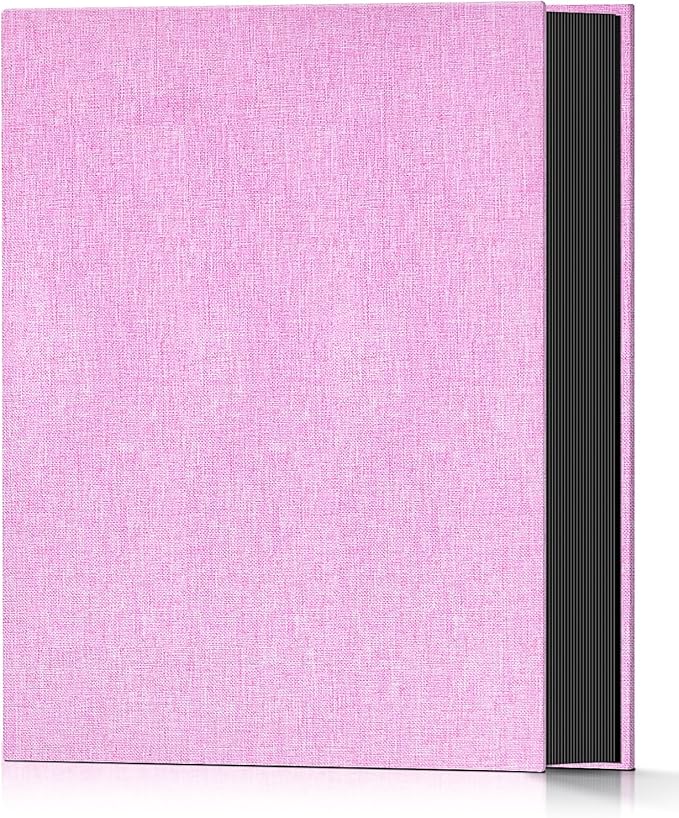 Popotop Photo Album 4x6 100 Pockets for Wedding Gifts,Linen Hardcover Picture Albums for Family Anniversary Baby Vacation Pictures