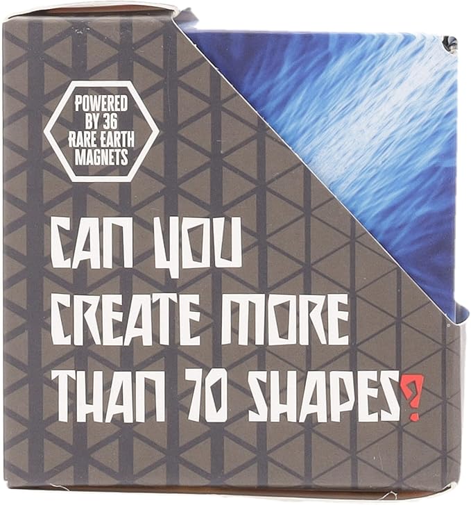 Shashibo Shape Shifting Box - Award-Winning Fidget Toy w/ 36 Rare Earth Magnets - Fidget Cube Transforms Into Over 70 Shapes, Sensory Toy Gift for Kids, Teens, and Adults (Blue Planet)
