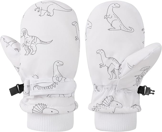 Toddler Gloves Kids Mittens Winter Warm Lined Fleece Gloves Waterproof Snow Baby Mitten for Boys Girls