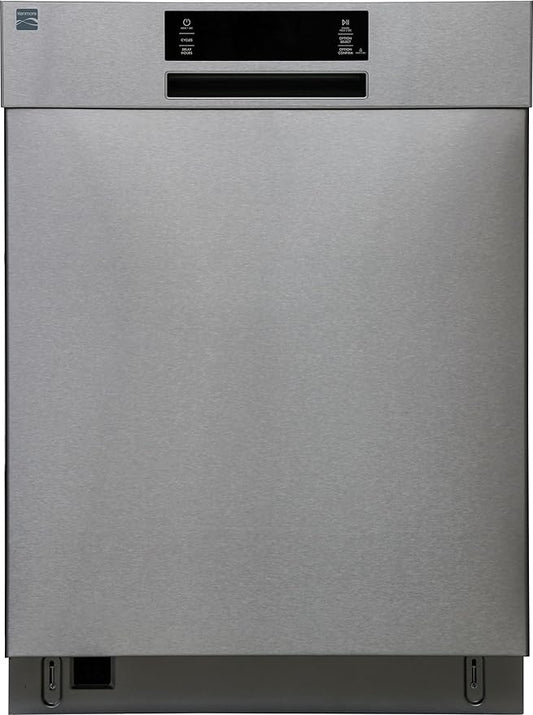 Kenmore 24" Built-in Stainless Steel Tub Dishwasher EasyFlex 3rd, SmartWash, UltraWash Plus, TurboDry, and Adjustable Rack, Energy Star Certified, Fingerprint Resistant