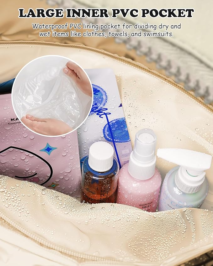Duffle Bag for Travel Women, Travel Bags，Party Gifts-Initial Overnight Bag with Wet Pocket，Lightweight Weekender Bags Personalized Gym Tote with Makeup Pouch