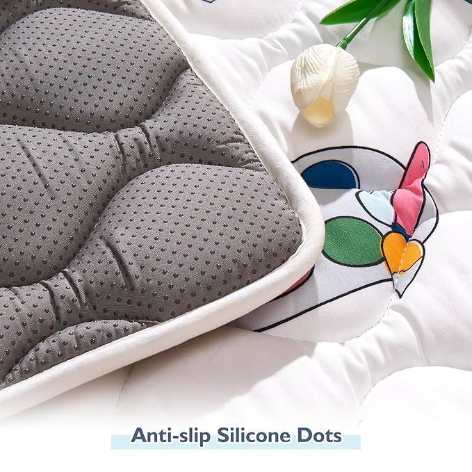 High-Density Foam Baby Play Mat, 50x50 Inches Thicken One-Piece Comfortable and Soft Playmat, Non Slip Machine Washable Floor Mat for Infants, Tapete para Bebes,Toddlers