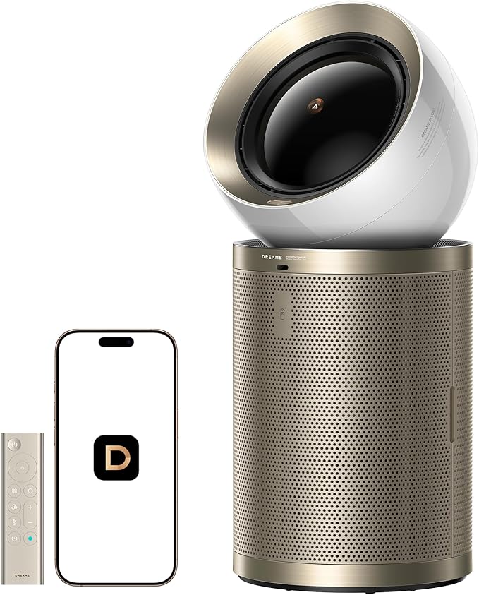 Dreame Air Purifier PM20 for Home Large Room, Cleans 5,650 ft² in One Hour with 4 Filters, Dual-way Air Oulets, Al Tracking, Air Quality Monitor with 7 Sensors, 3-in-1 Purifier, Heater & Cooler