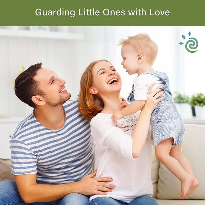 6 Pack Door Knob Safety Covers for Kids, Child Proof Door Knob Covers, Door Handle Baby Proof, Child Locks for Door, Easy to Install, White