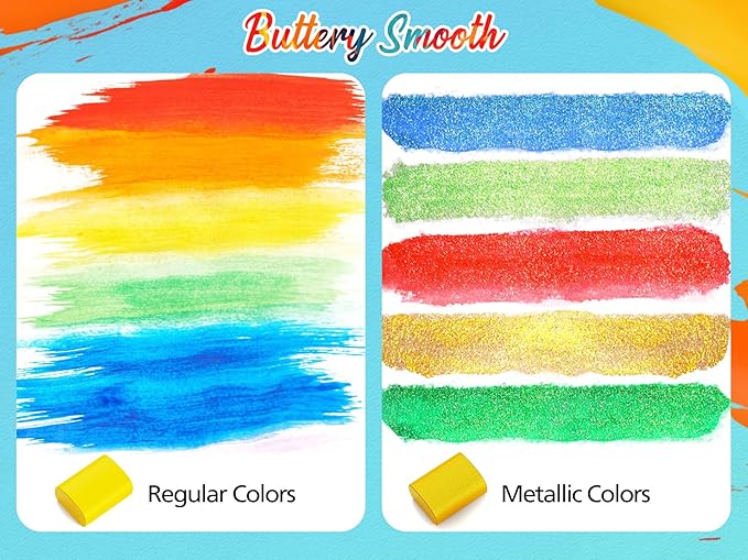 168 Colors Watercolor Paint Set with 4 Brushes, Portable Travel Water Color Kit with Carrying Case, Palette and Accessories, Non-Toxic Art Supplies Gift for Artists Adult Teen Kids Girls