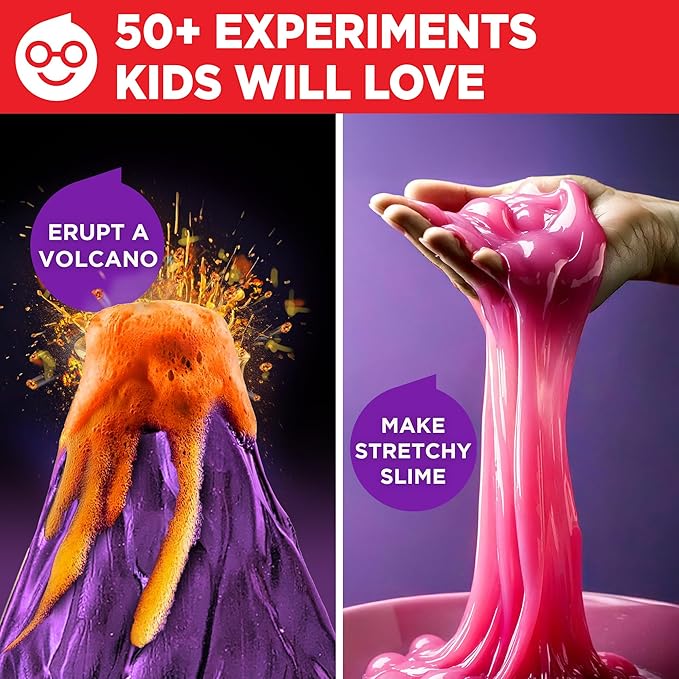 Doctor Jupiter My First Science Kit, Chemistry Set for Kids Ages 4-5-6-7-8 | Birthday Gift Ideas for 4+ Year Old Boys & Girls | Toy Stem Kit with 50+ Experiments | Learning & Educational Projects