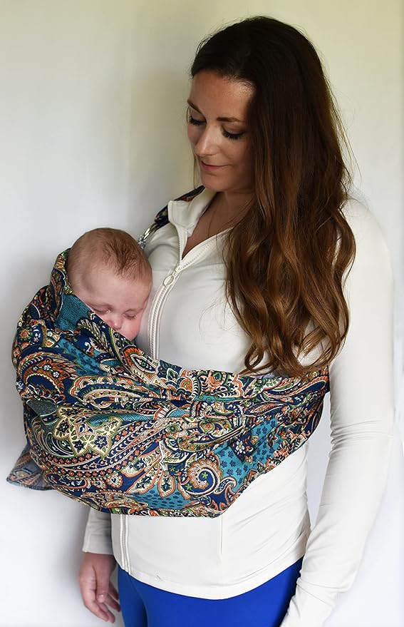 Lite-on-Shoulder Baby Sling Ergonomic, 100% Cotton, Adjustable Baby Carrier