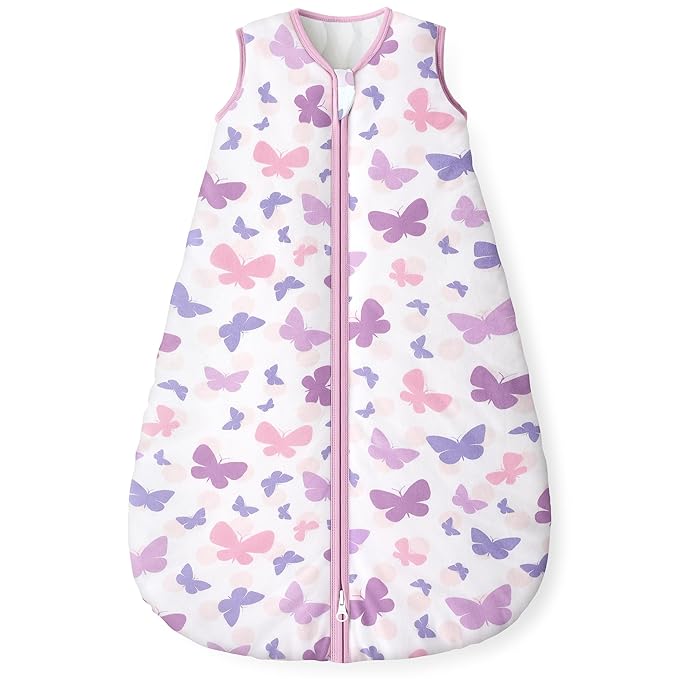Yoofoss Baby Sleep Sack 18-24 Months, 1.5 Tog Baby Wearable Blanket with 2-Way Zipper, 100% Cotton Organic Fabric Winter Infant Sleeping Sack, Warm Soft Comfy