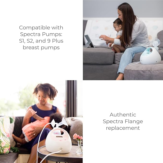 Spectra Baby S2 Plus Premier Electric Breast Pump with Grey Tote Premium Accessory Kit - 24 mm
